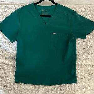 Figs Mens Scrub Top Chisec - Hunter Green